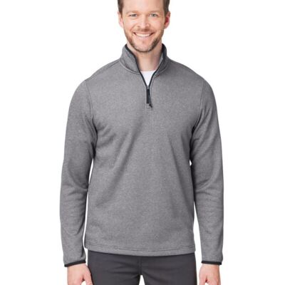 Men's Venture Heathered Stripe Quarter-Zip Pullover Thumbnail