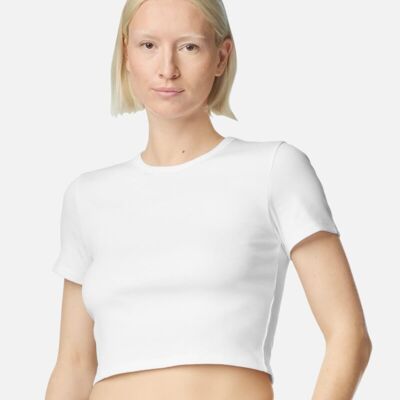 Women's Baby Rib Cropped Tee Thumbnail
