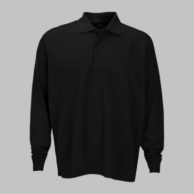 Vansport? Omega Long Sleeve Solid Mesh Tech Polo Thumbnail
