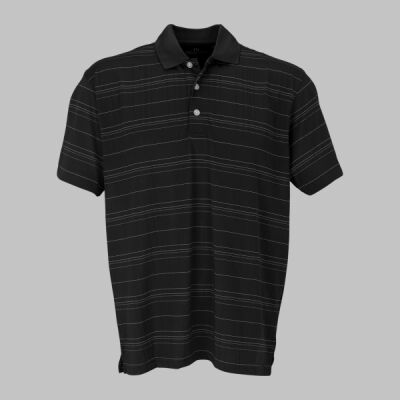 Vansport? Three-Color Textured Stripe Polo Thumbnail
