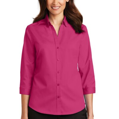 Women's 3/4 Sleeve SuperPro Twill Shirt Thumbnail