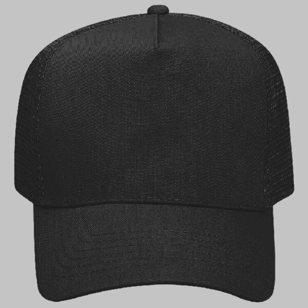 OTTO CAP 5 Panel Mid Profile Mesh Back Trucker Hat Thumbnail