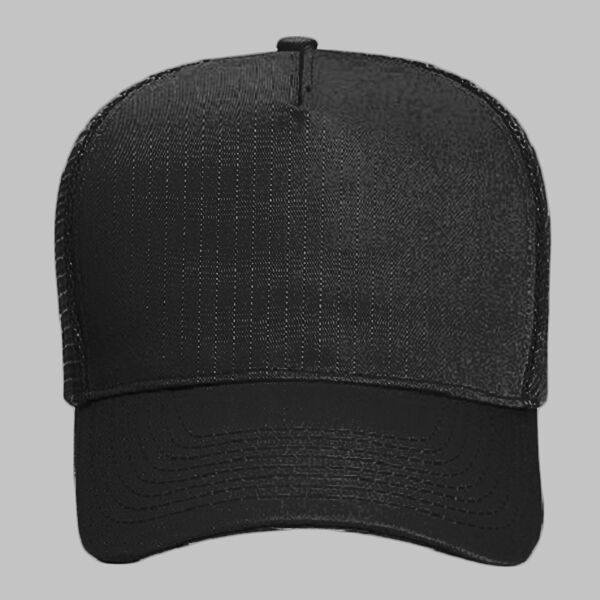 OTTO CAP 5 Panel Mid Profile Mesh Back Trucker Hat Thumbnail