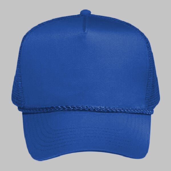 OTTO CAP 5 Panel Mid Profile Mesh Back Trucker Hat Thumbnail